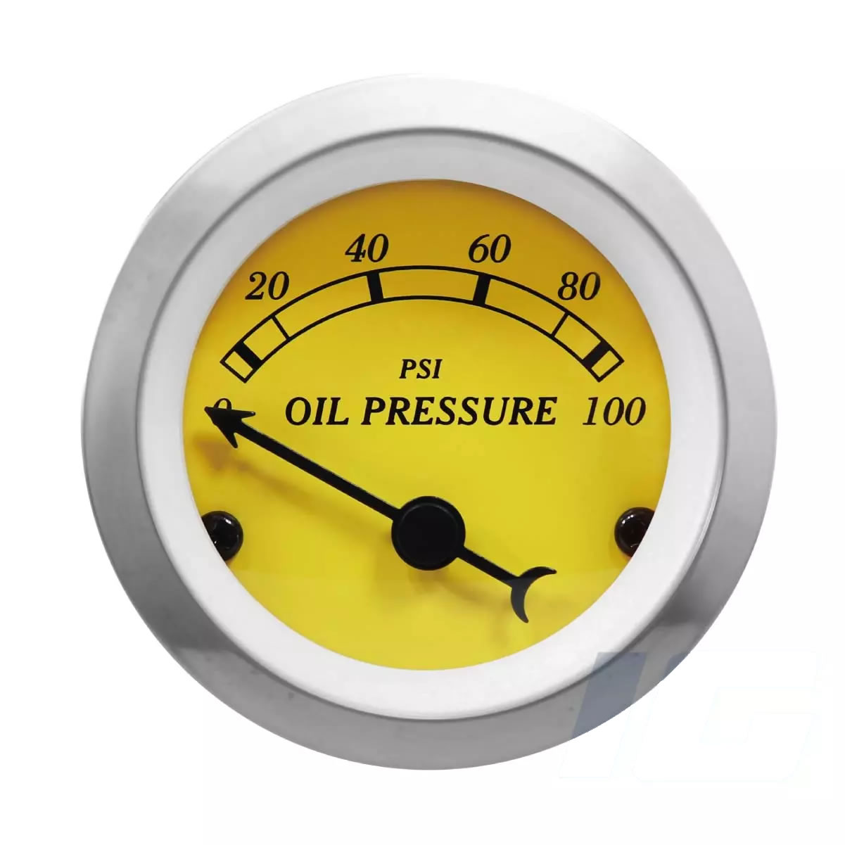 Yellow Face Black Needle - Oil Pressure Gauges